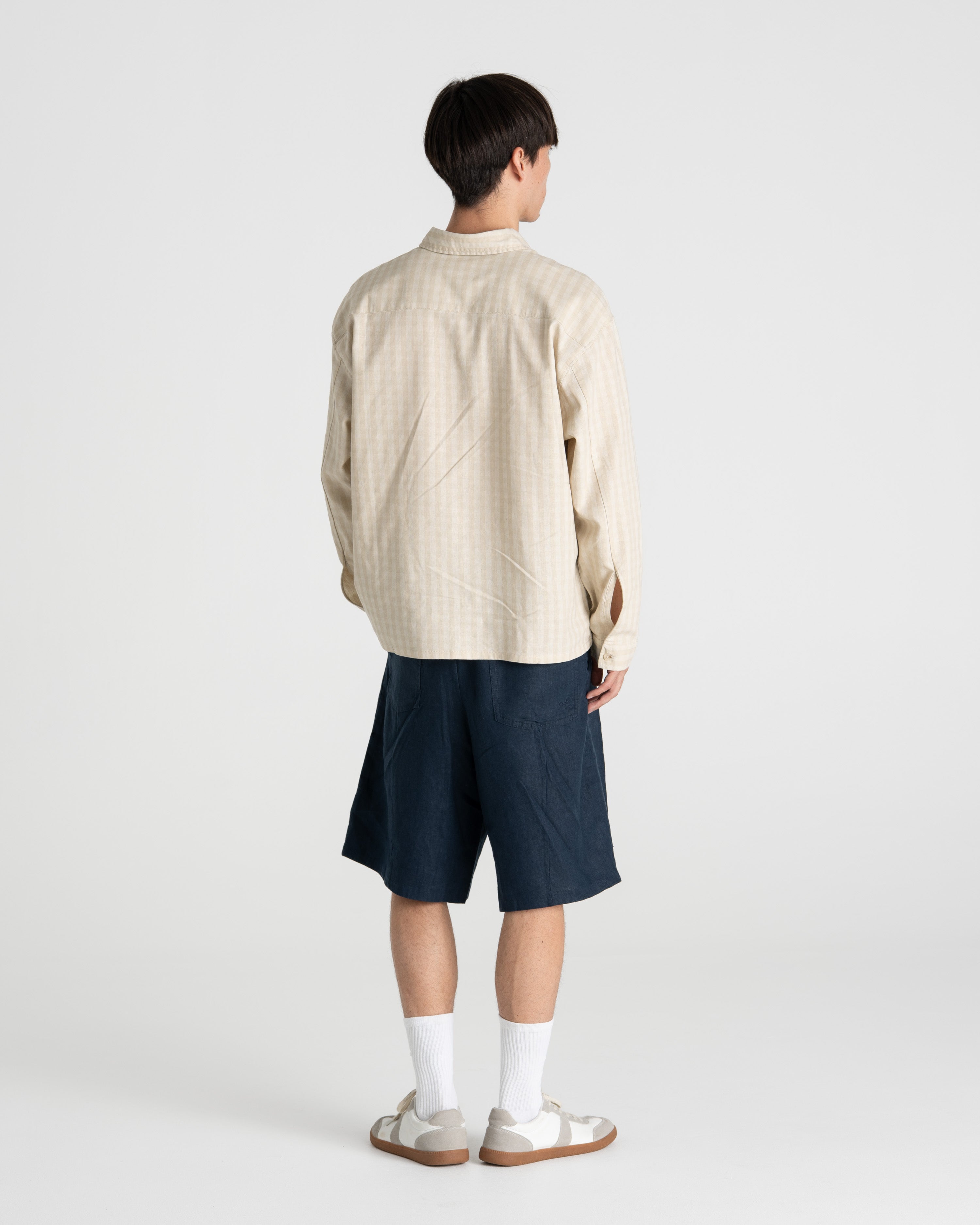 Checked Shirt Beige